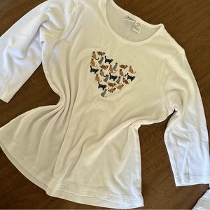 Peanut Butter & Jelly Top Embroidered Cats